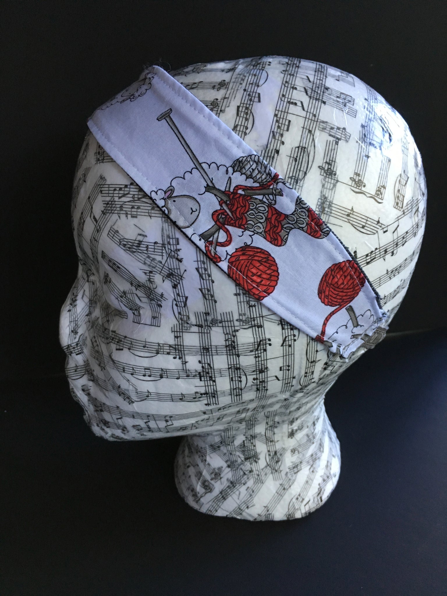 Canvas Alpaca/Sheep Reversible Headband