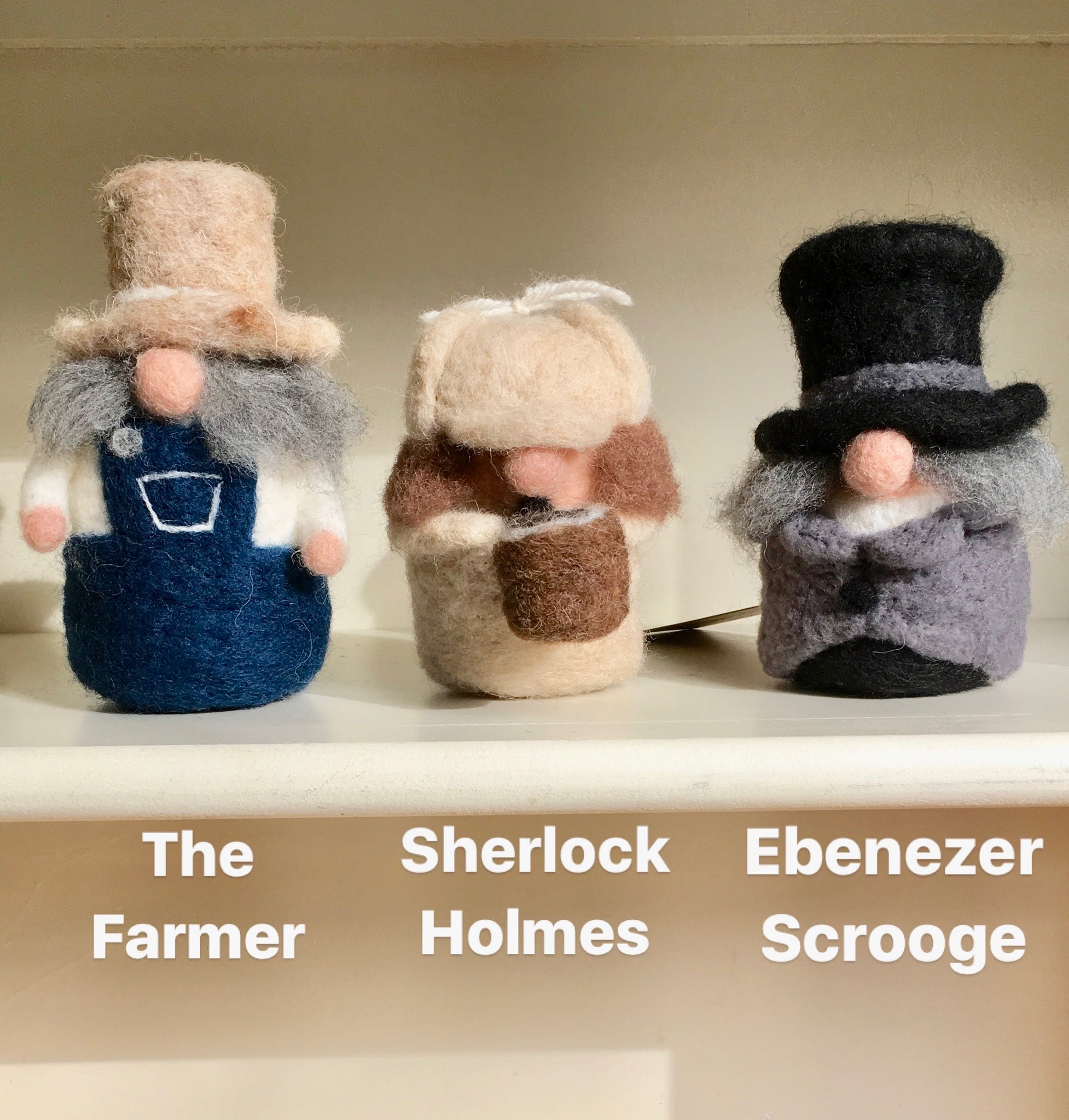 Gnome- Scrooge, Sherlock, Farmer