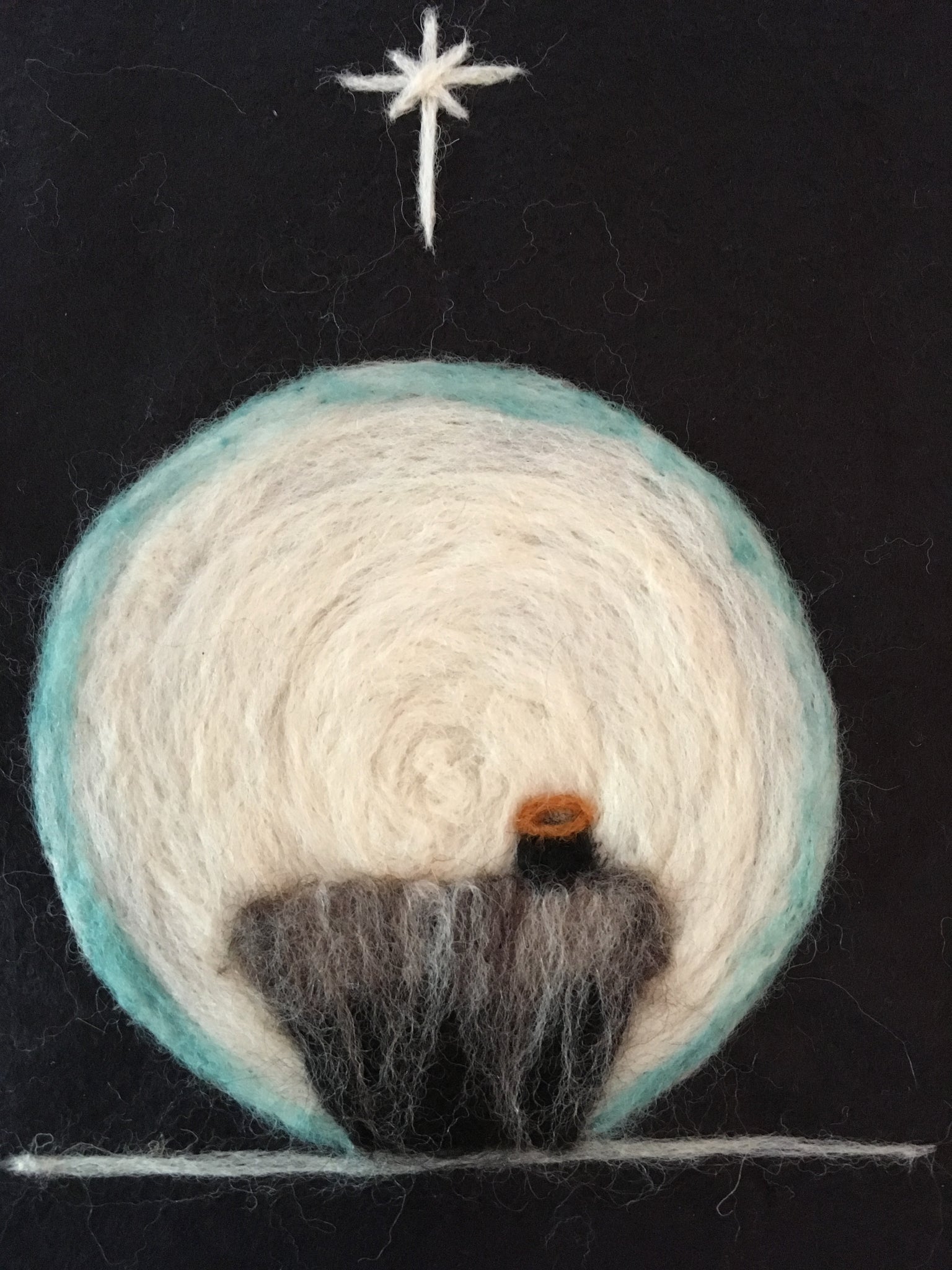 Wool Painting- Creche