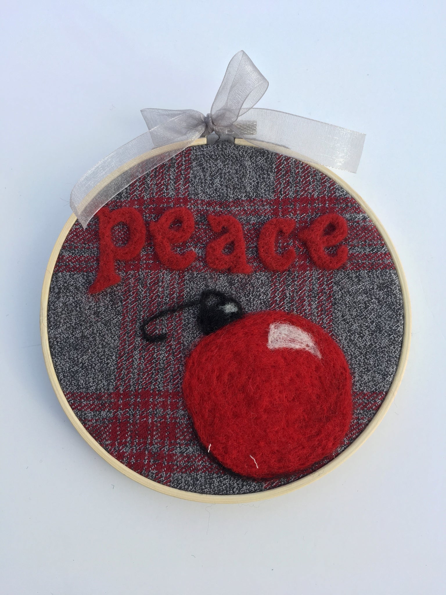 Embroidery Hoop--Peace